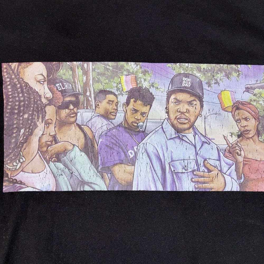 Boyz n the Hood Shirt Mens 5XL Ice Cube Streetwear Black Graphic Tee Hip Hop